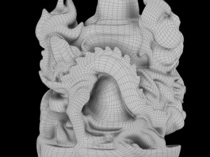 gold buddha statue 3Dモデル