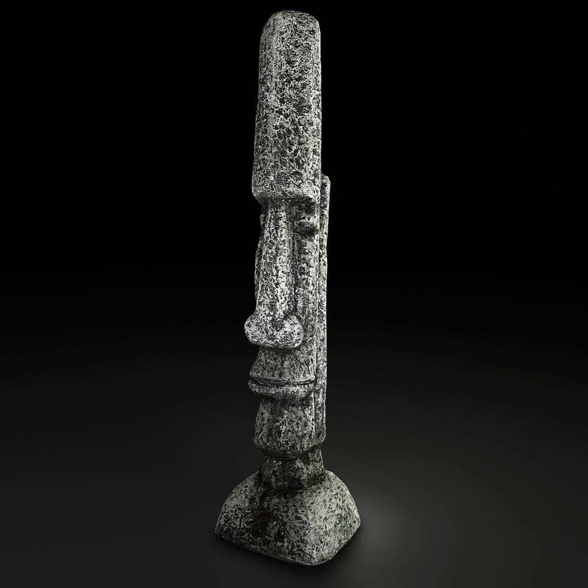 tall rock statue 3D Model .c4d .max .obj .3ds .fbx .stl .blend 