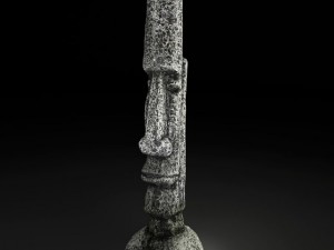 tall rock statue Modèle 3D