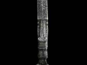 tall rock statue 3D Model