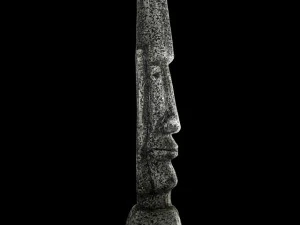 tall rock statue 3D Model