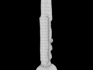 tall rock statue 3D Model