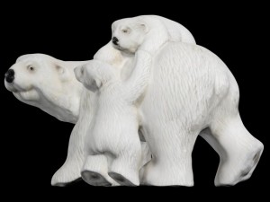 polar bear and cubs Modèle 3D