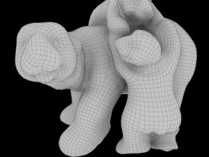 polar bear and cubs 3D Model