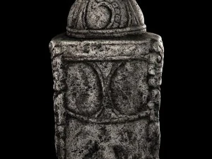 stone buddha head 3D Model