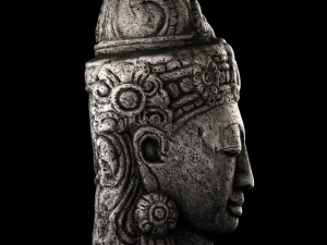 stone buddha head Model 3D