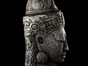 stone buddha head 3D Model