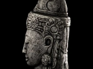 stone buddha head 3D Model