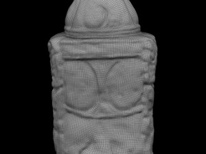 stone buddha head Model 3D
