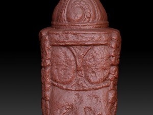 stone buddha head Model 3D