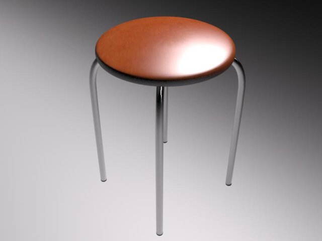 bar stool 3D Модель .c4d .max .obj .3ds .fbx .stl .blend 