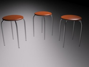 bar stool 3D Модель