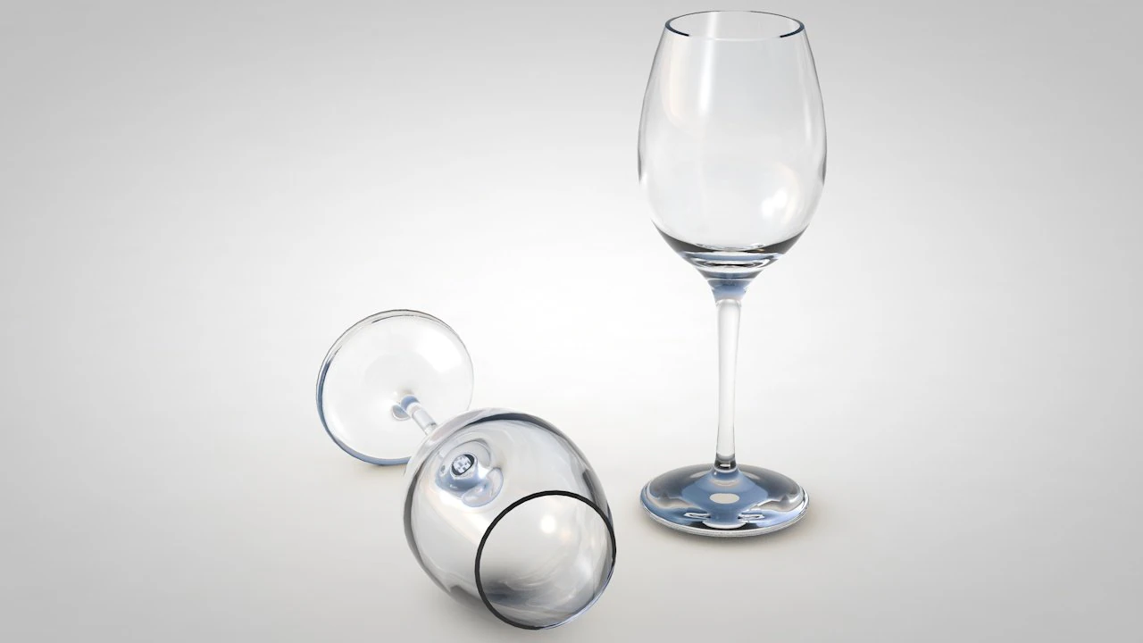 wine glass 3D Model .c4d .max .obj .3ds .fbx .stl .blend 
