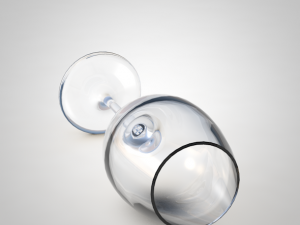 wine glass 3D 模型