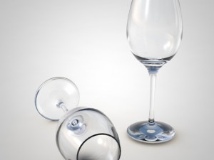 wine glass 3D 模型