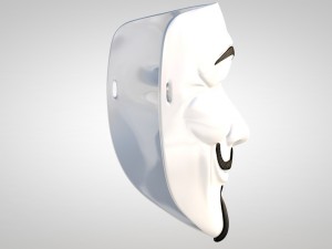 guy fawkes mask 3D-Modell