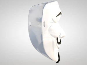 guy fawkes mask 3D Model