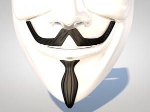 guy fawkes mask 3D-Modell