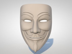 guy fawkes mask 3D-Modell