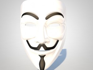 guy fawkes mask 3D-Modell