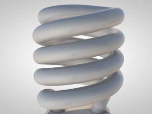 fluorescent light bulb 3D Model