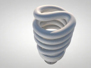 fluorescent light bulb 3D Model