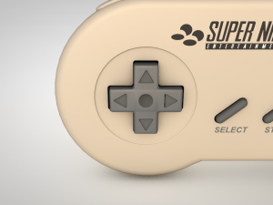 super nintendo controller 3D Модель