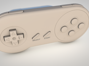 super nintendo controller 3D Модель