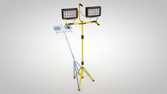 halogen lamp 3D Model .c4d .max .obj .3ds .fbx .stl .blend 