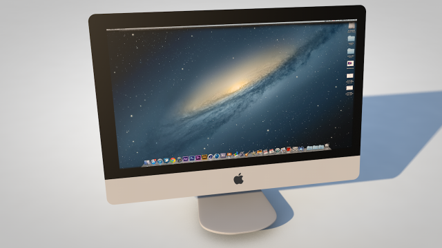 apple imac Modelo 3D .c4d .max .obj .3ds .fbx .stl .blend