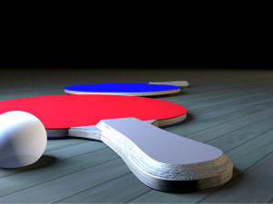 ping pong paddle Modelo 3D