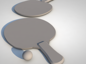 ping pong paddle Modelo 3D