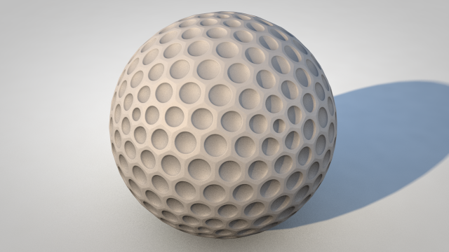 golfball 3D 모델 .c4d .max .obj .3ds .fbx .stl .blend 