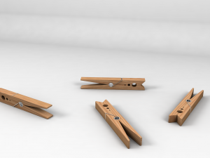 clothespin 3D मॉडल