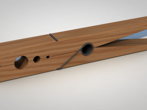 clothespin 3D मॉडल
