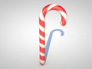 Permen tongkat Model 3D