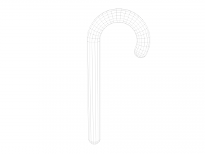 Candy cane 3D-Modell