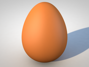 Chicken Egg Model 3D