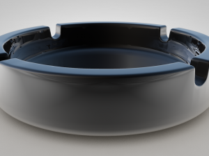 glass ashtray Model 3D