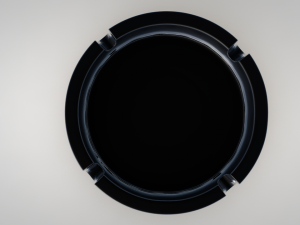 glass ashtray Model 3D