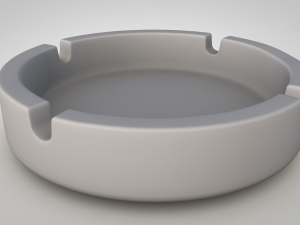 glass ashtray Model 3D