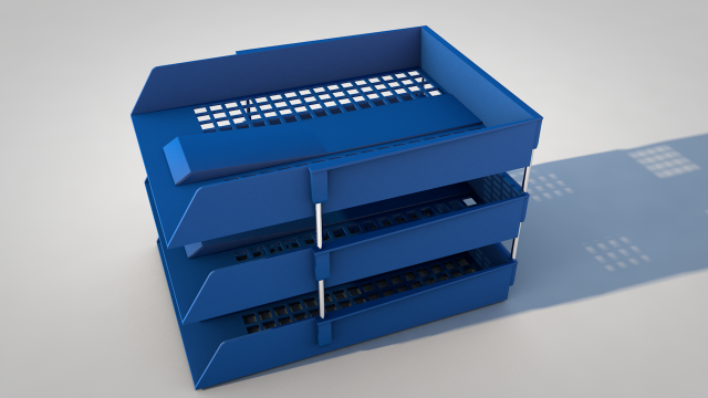 paper tray 3D-Modell .c4d .max .obj .3ds .fbx .stl .blend 