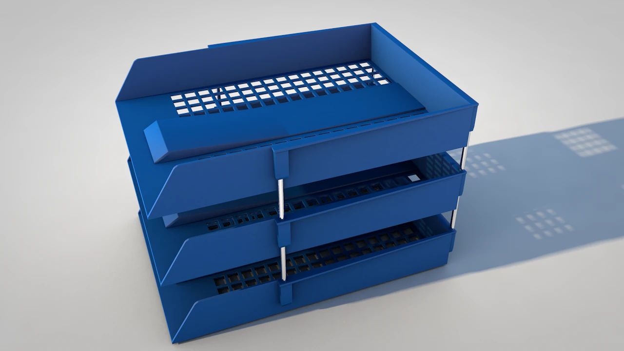 paper tray 3D Model .c4d .max .obj .3ds .fbx .stl .blend 