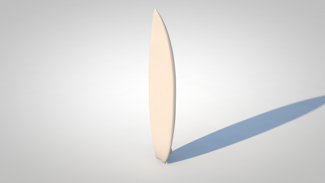 surfboard 3D Model .c4d .max .obj .3ds .fbx .stl .blend 