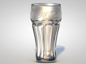 coca-cola glass Model 3D