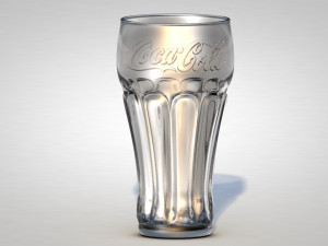 coca-cola glass 3Dモデル