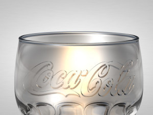 coca-cola glass 3Dモデル