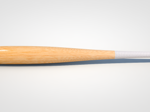 wooden baseball bat Model 3D