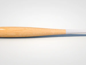 drewniany kij baseballowy Model 3D