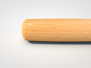 wooden baseball bat Modelo 3D